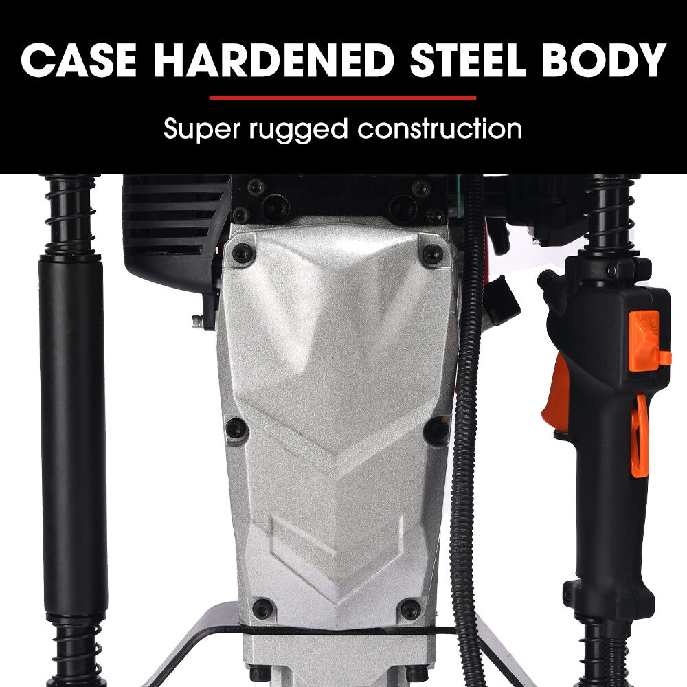 BAUMR-AG HP480 55cc 4-Stroke Petrol Post Driver, with 2 Piling Socket Sleeves