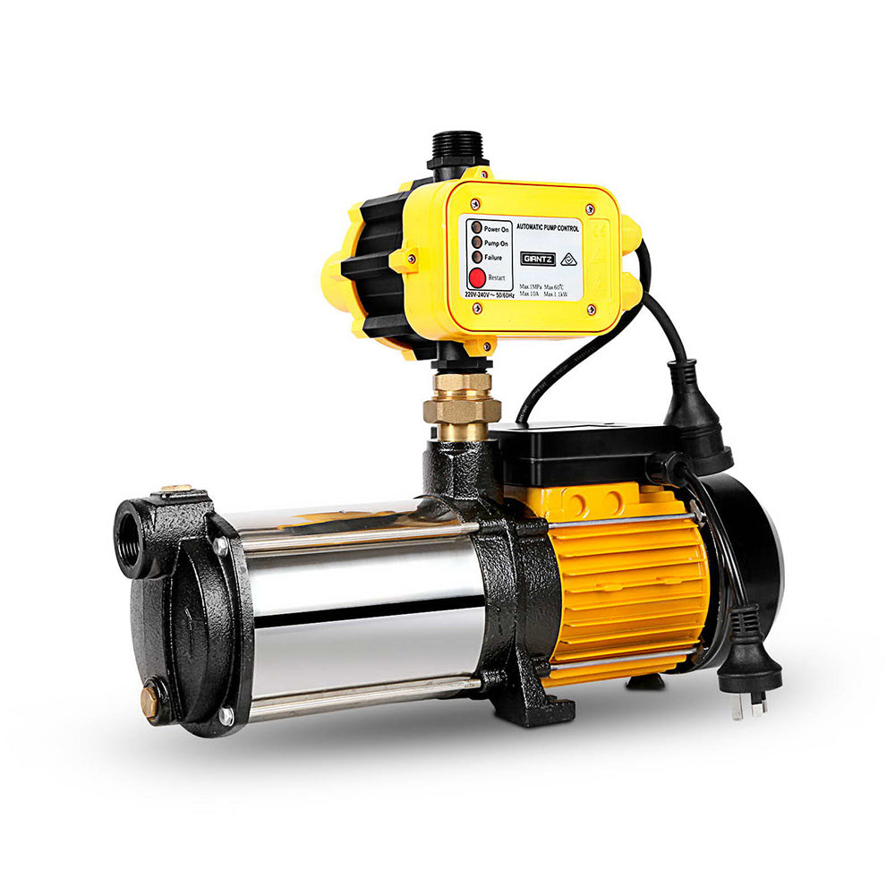 Giantz Garden Water Pump High Pressure 2000W 4-Stage Tank Irrigation Yellow