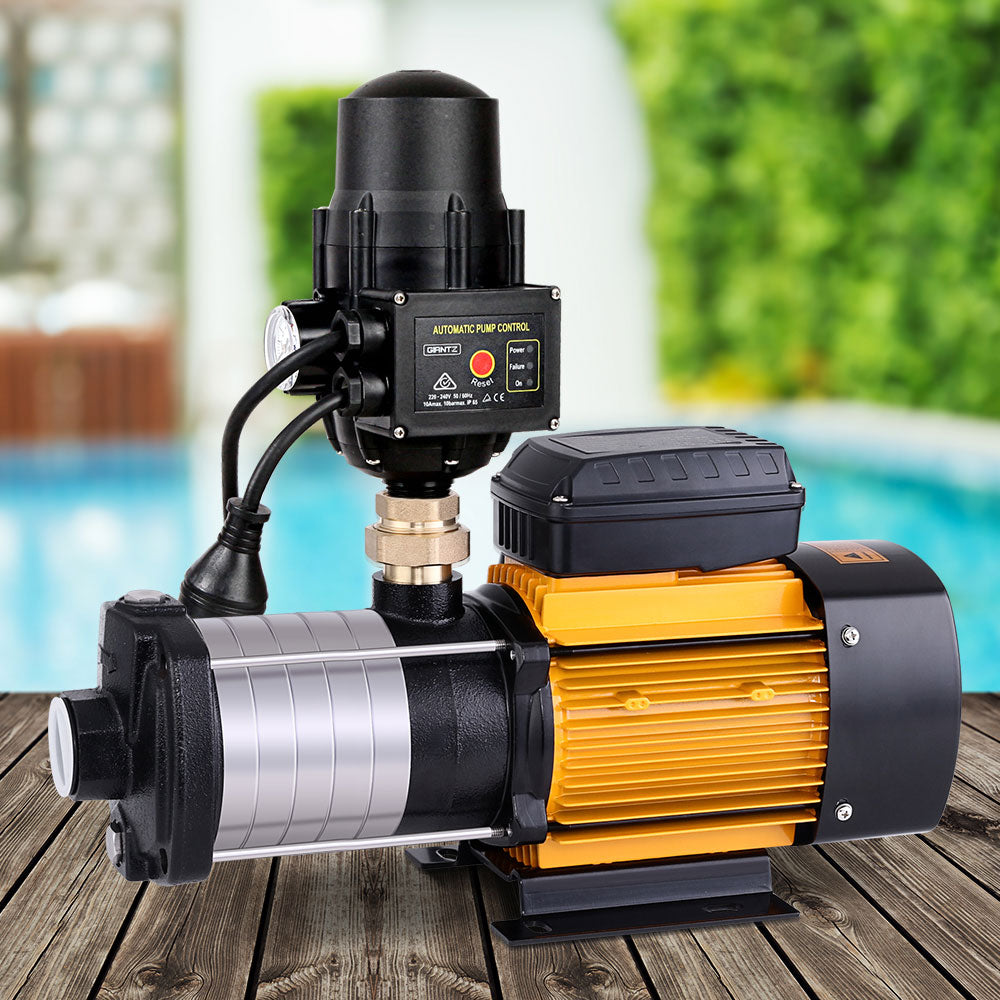 Giantz Garden Water Pump High Pressure 2500W 6-Stage Tank Irrigation Black