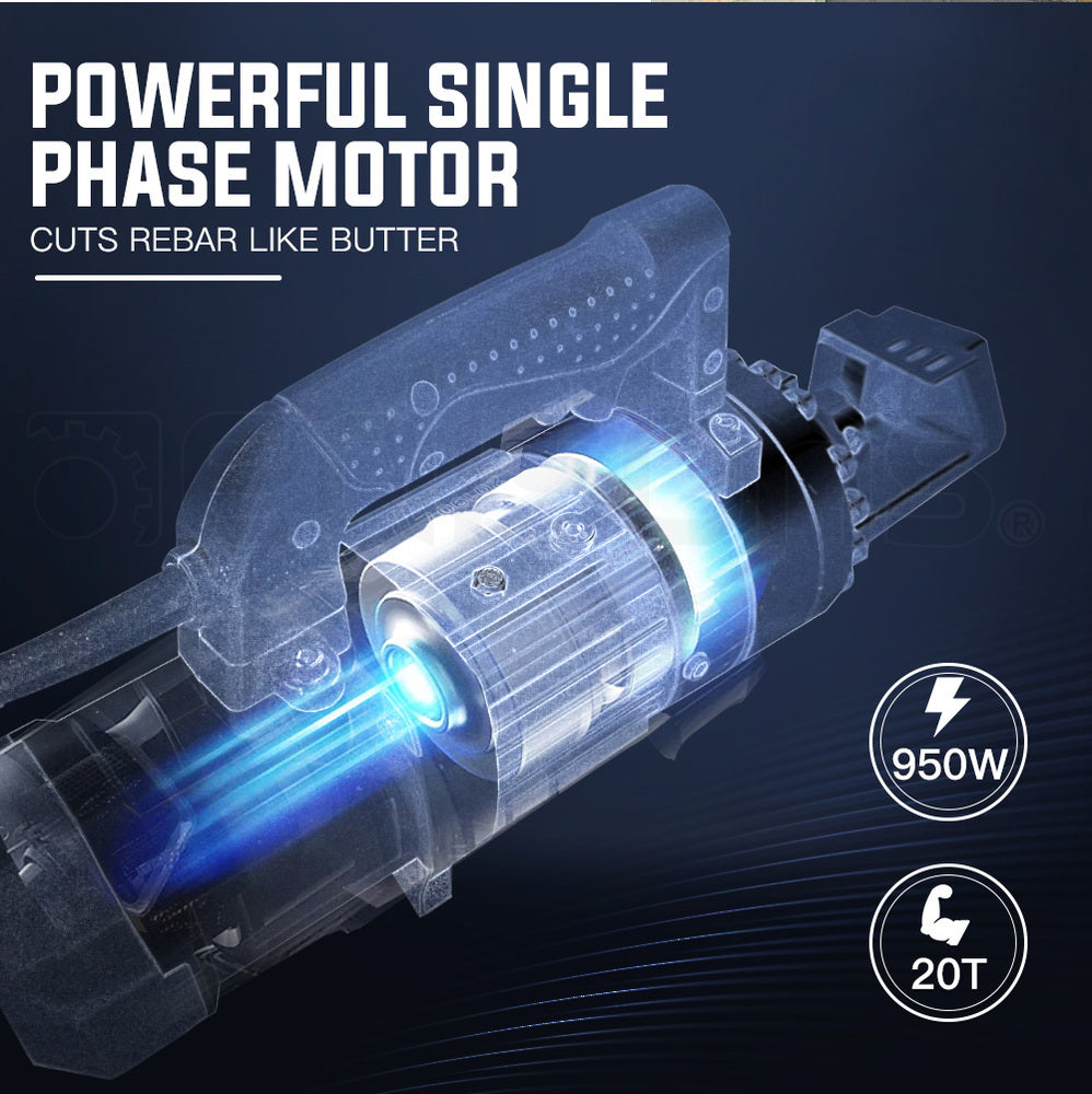 BAUMR-AG Hydraulic Portable Electric Rebar Cutter 22mm 950W - RB22T