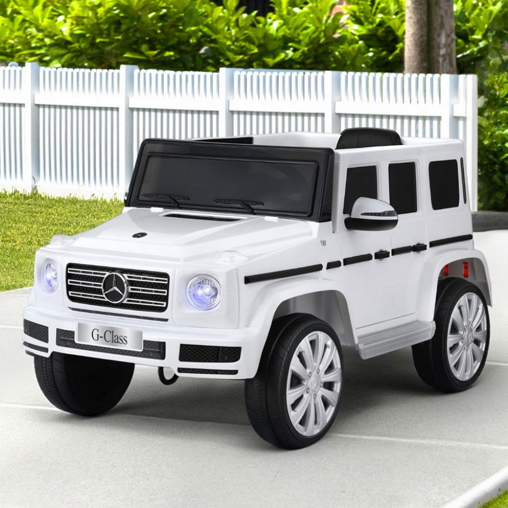 Kids Ride On Car Licensed G500 Electric Toys Horn Remote 12V White