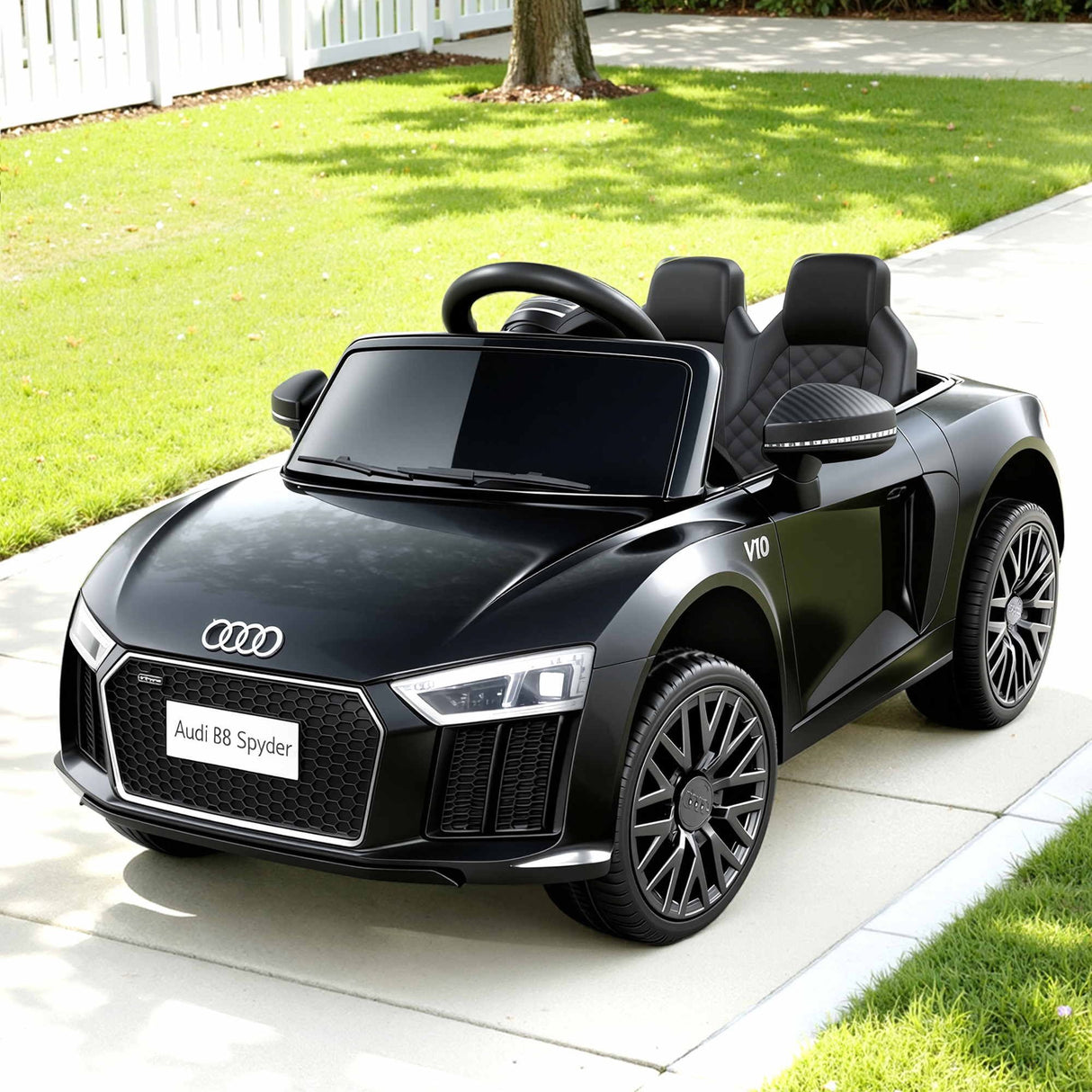 Kids Ride On Car Audi R8 Licensed Sports Electric Toy Cars Black