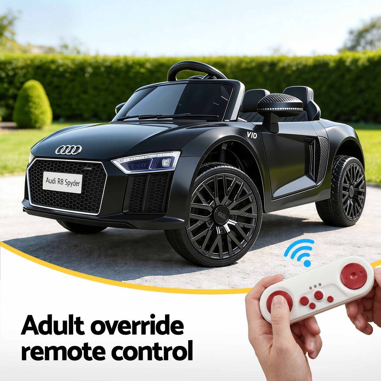 Kids Ride On Car Audi R8 Licensed Sports Electric Toy Cars Black