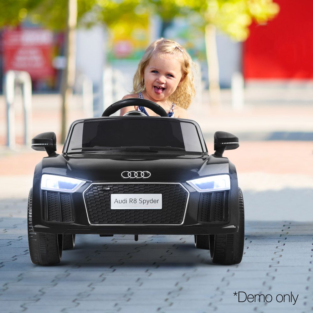 Kids Ride On Car Audi R8 Licensed Sports Electric Toy Cars Black