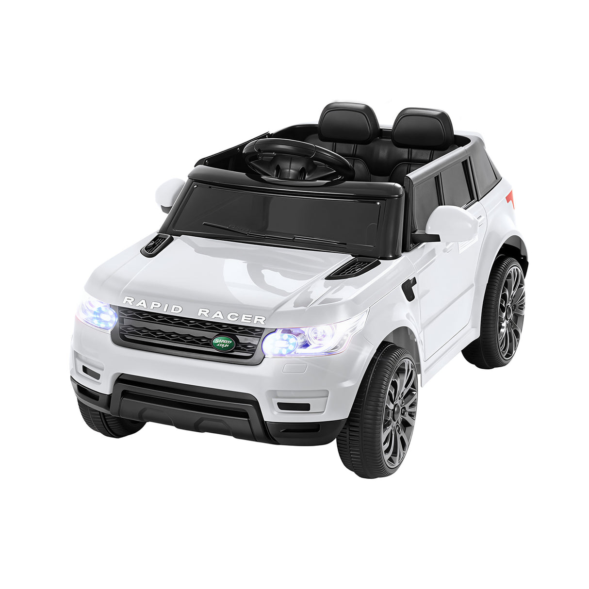 Rigo Kids Electric Ride On Car SUV Range Rover-inspired Cars Remote 12V White