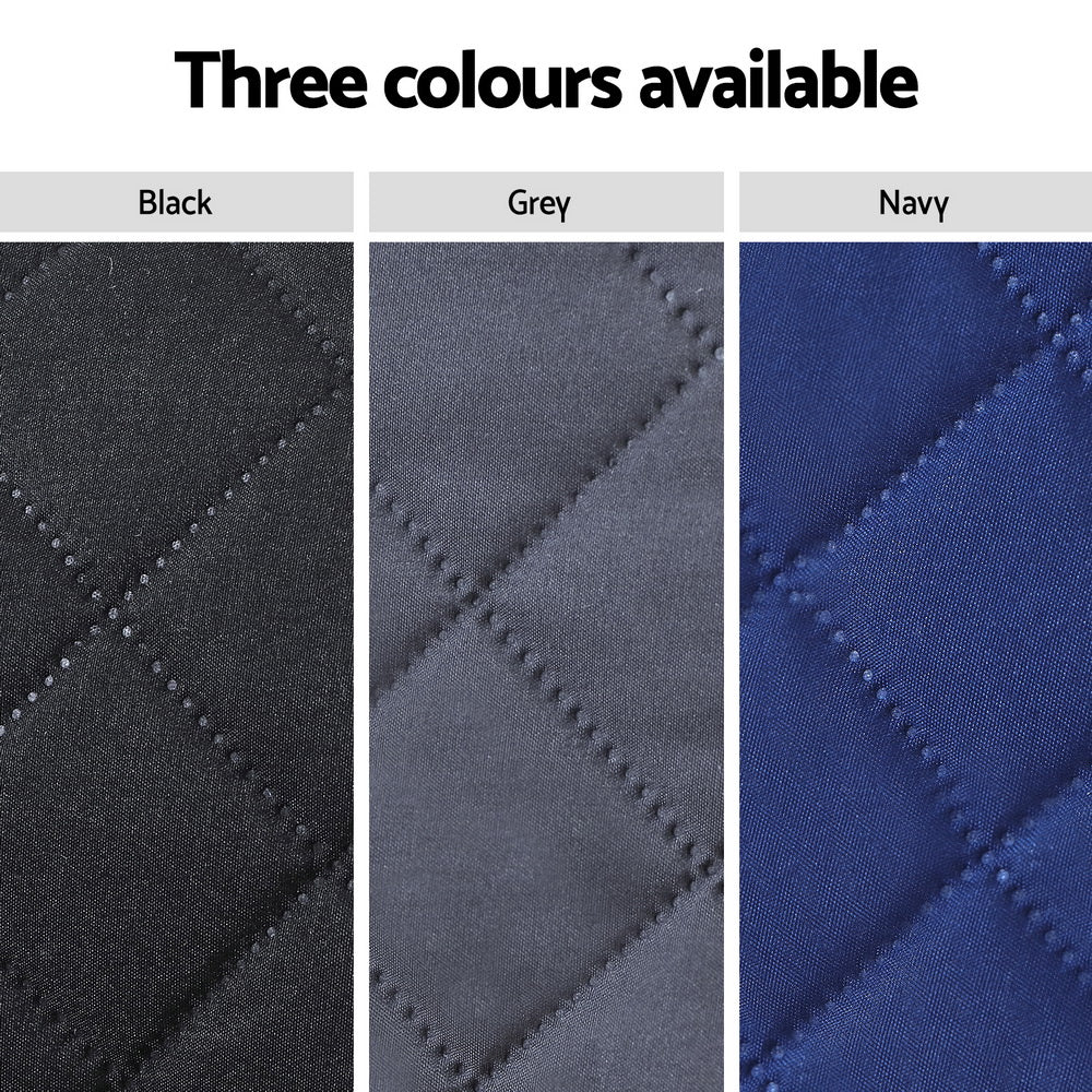 Waterproof Black Recliner Chair Cover by Artiss - Diamond-Quilted Design