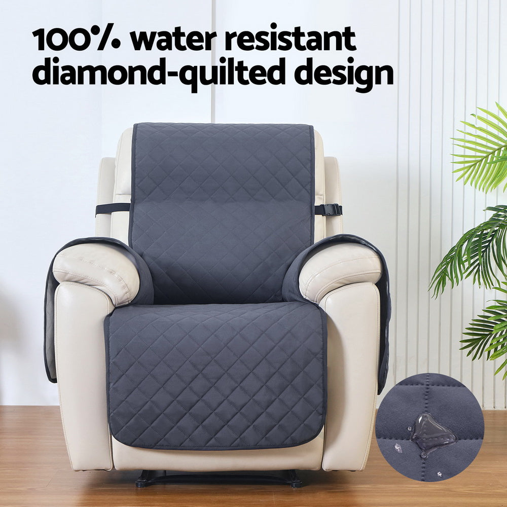Artiss Grey Recliner Chair Cover - 100% Waterproof and Stylish