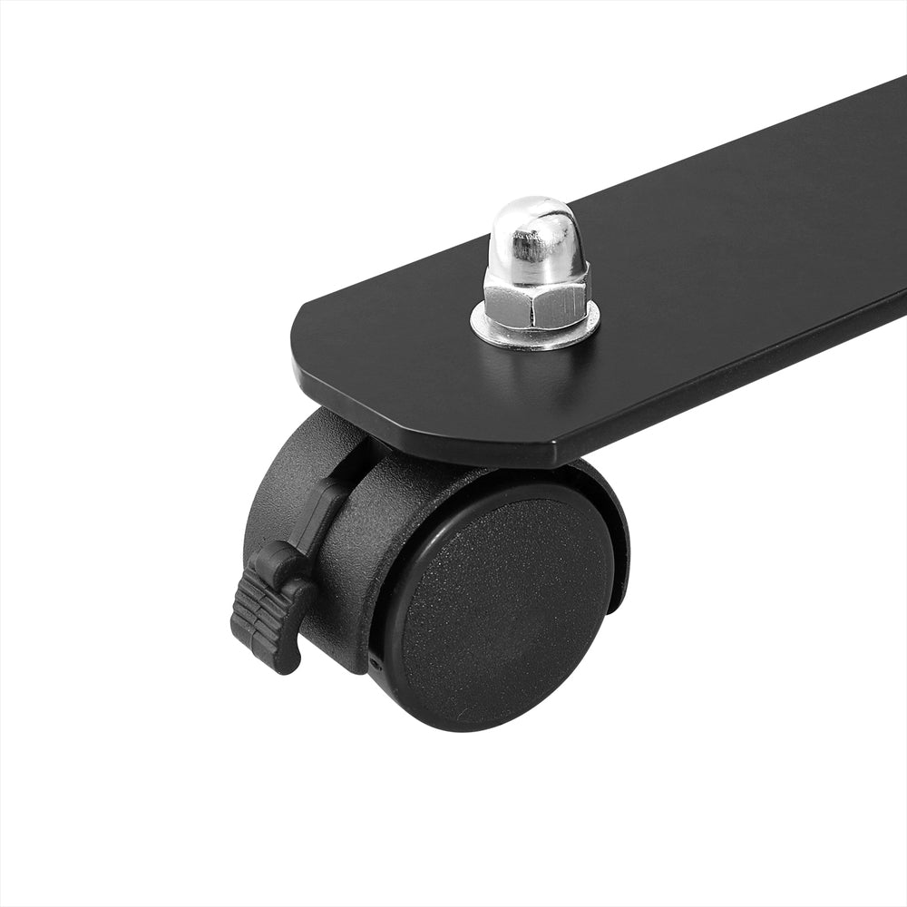 Artiss Black 4-Panel Folding Room Divider with Wheels - 217cm Height