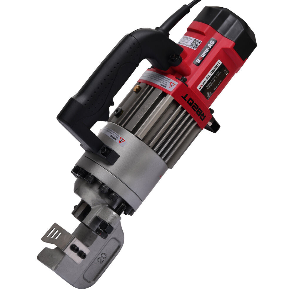 BAUMR-AG 4-20mm 1000W Heavy-Duty Electric Hydraulic Rebar Cutter, 3 Sec Cycle, Carry Case