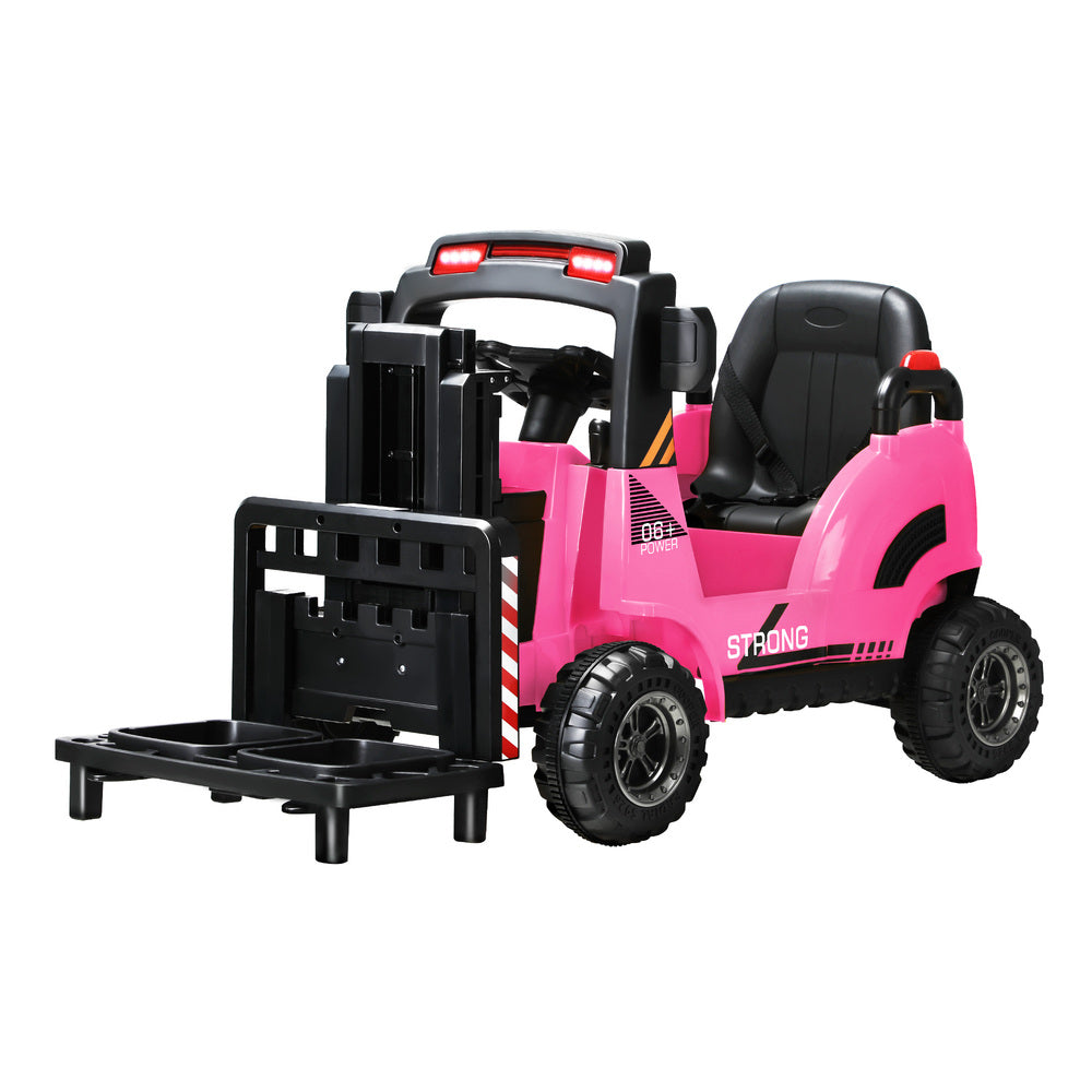 Mazam Kids Ride-On Forklift 12V Electric Car Toy Pink