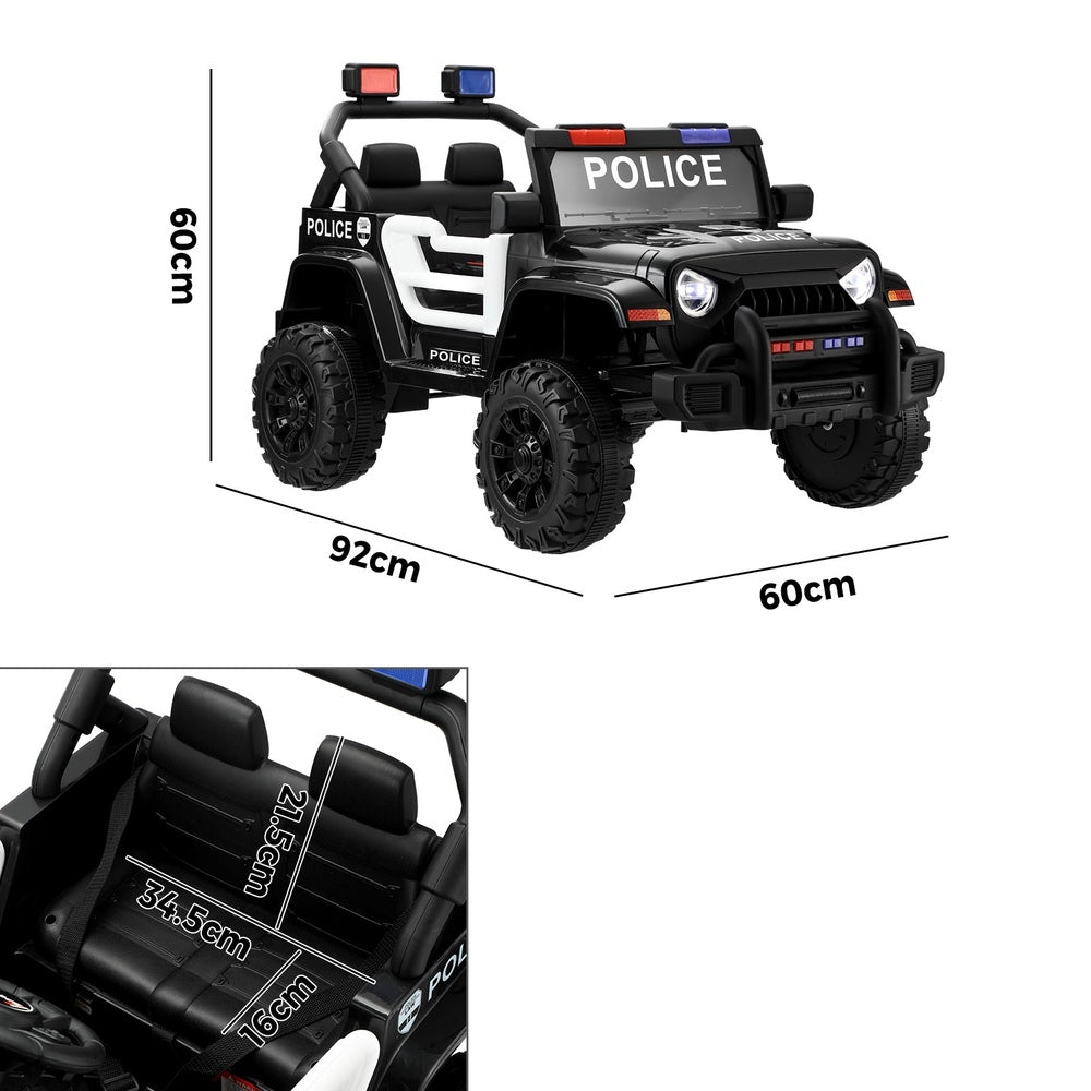 Mazam Kids Police Ride On Car 12V Electric Remote Control Battery