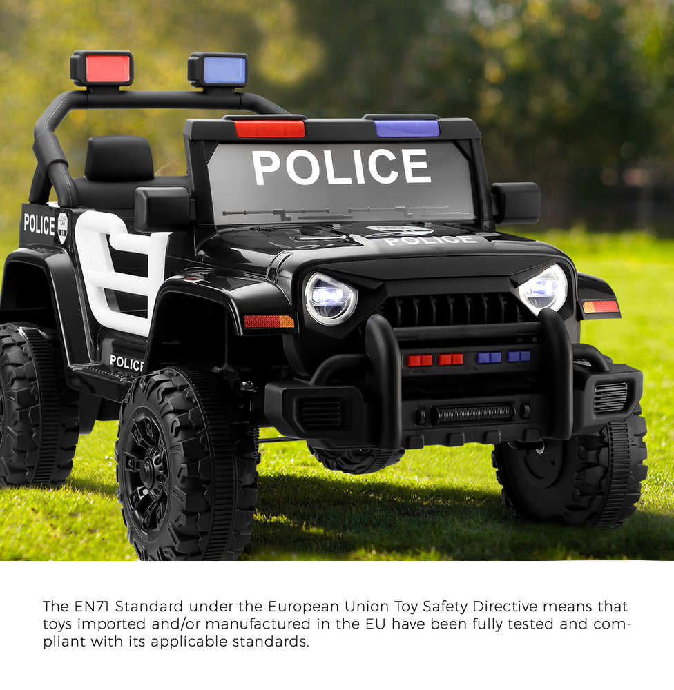 Mazam Kids Police Ride On Car 12V Electric Remote Control Battery