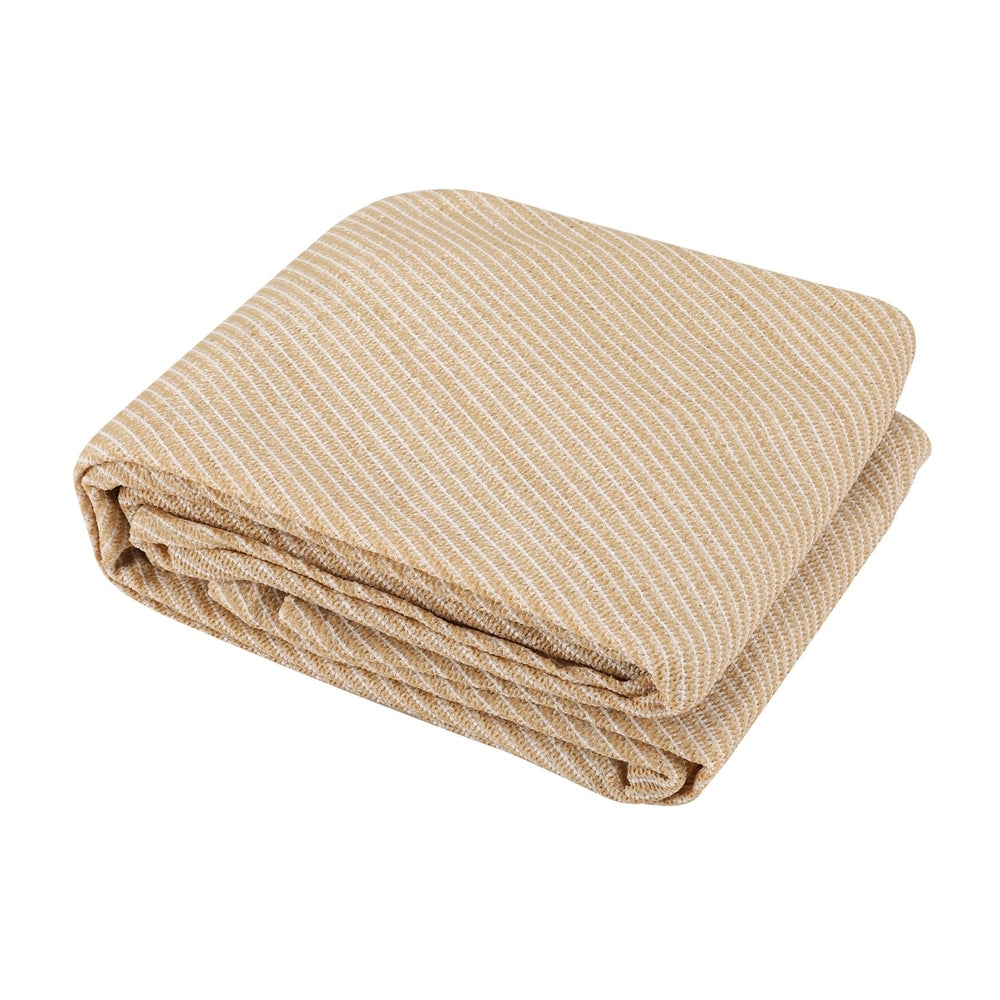 Instahut Commercial Grade Triangle Shade Sail - 6.1m Sun Canopy in Sand Beige