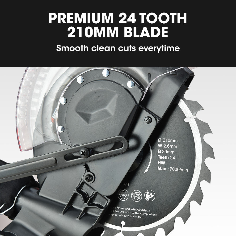 BAUMR-AG 210mm Sliding Compound Mitre Drop Saw