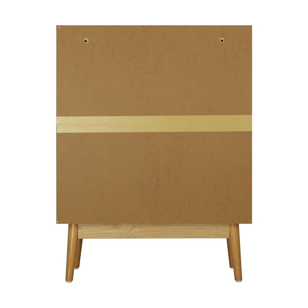 Oikiture 2x Buffet Sideboard Rattan Cupboard Cabinet Storage