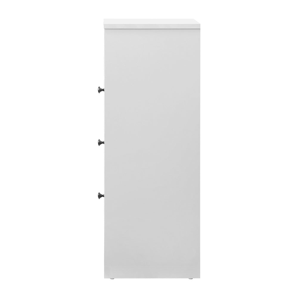 Oikiture 2x Chest of Drawers Storage Cabinet Dresser Tallboy Hamptons