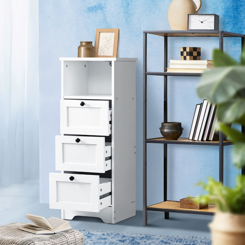 Oikiture 2x Chest of Drawers Storage Cabinet Dresser Tallboy Hamptons