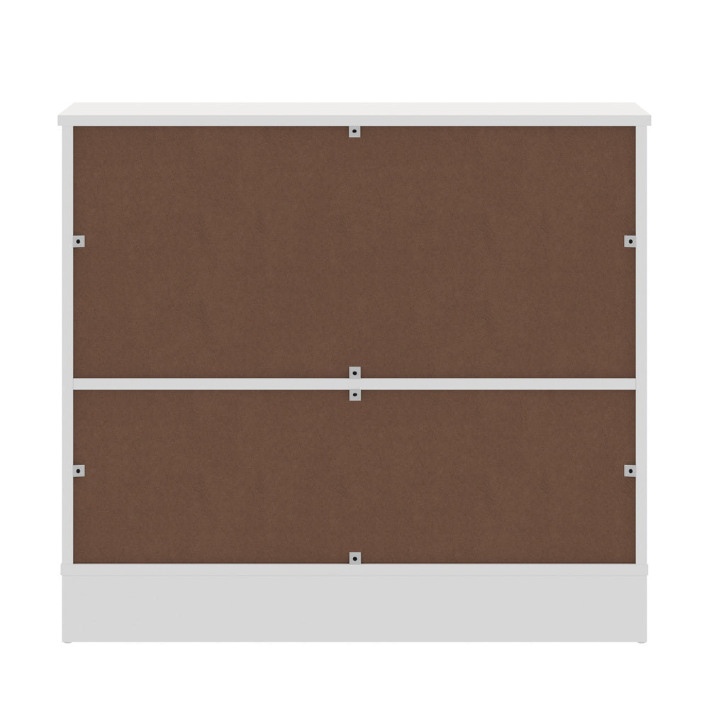 Oikiture 2x Buffet Sideboard Cabinet Storage Cupboard White