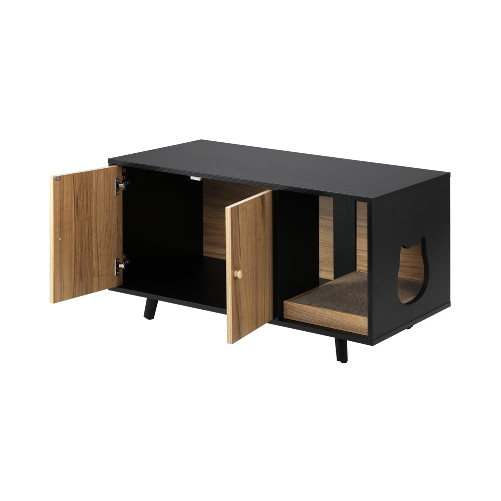 Alopet Wooden Sideboard with Scratcher Multi-Functional