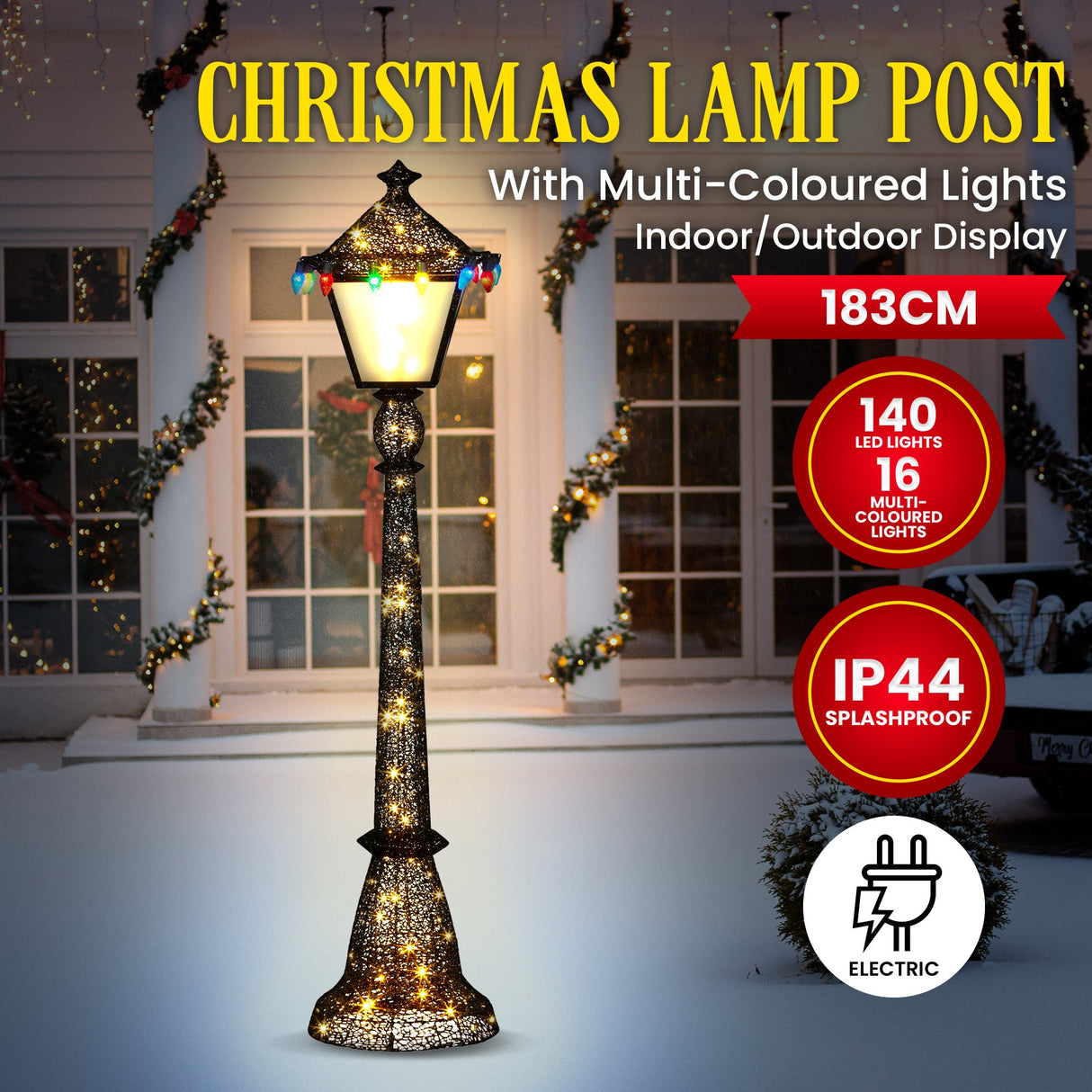 Christabelle Christmas Lamp Post Display - 183cm