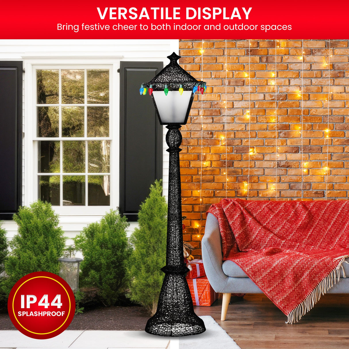 Christabelle Christmas Lamp Post Display - 183cm