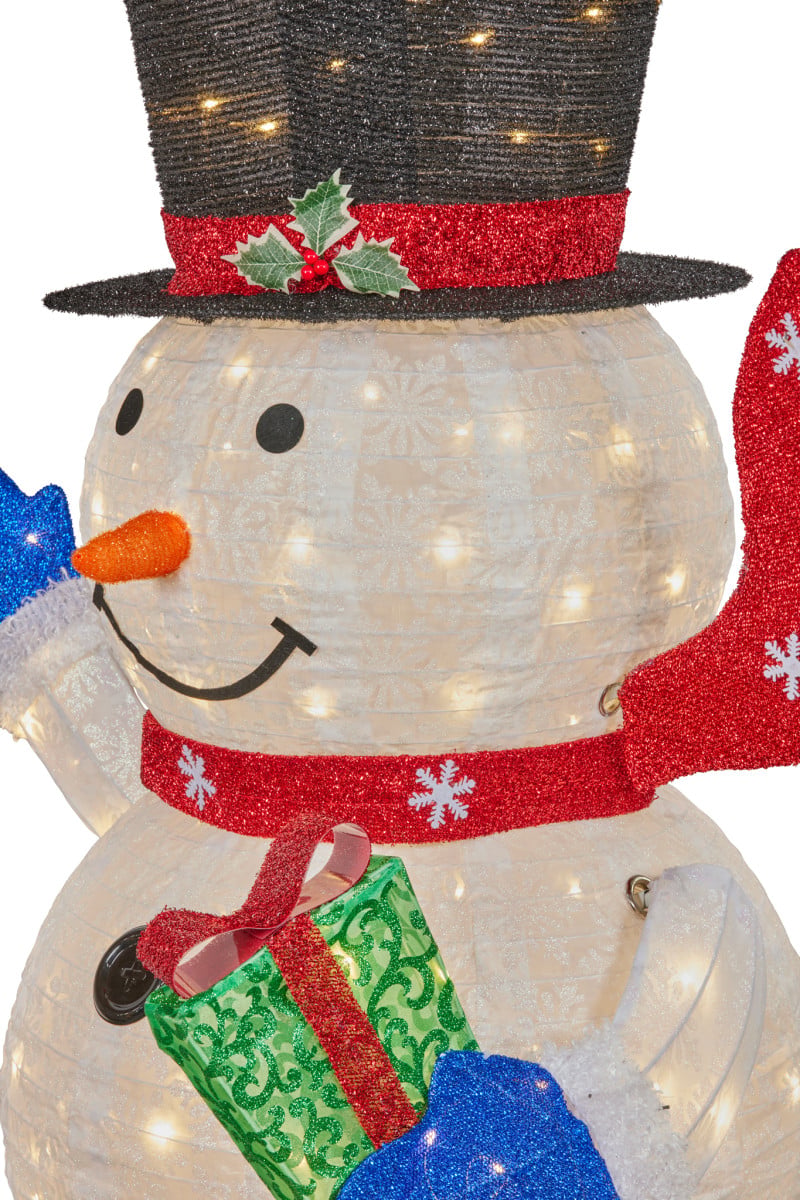 Christabelle Christmas Snowman with Twinkle Lights White Indoor Outdoor 180cmH