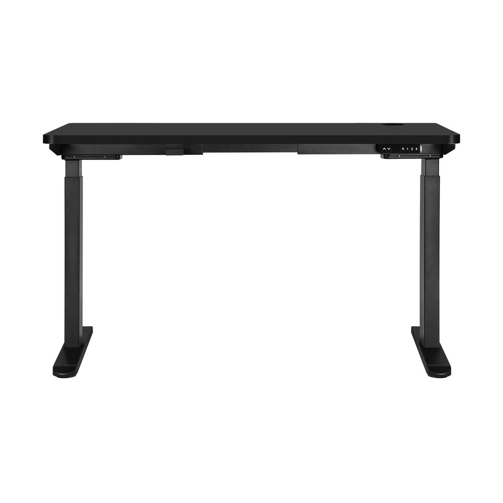 Oikiture Standing Desk Dual Motor Adjustable 140cm Black