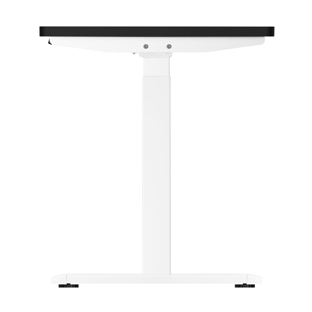 Oikiture Standing Desk Dual Motor Adjustable 140cm Walnut&Black