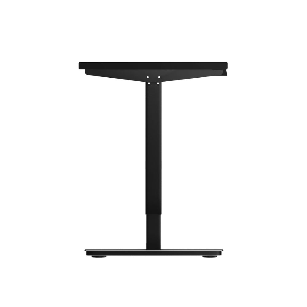Oikiture Electric Standing Desk Single Motor Black 120cm