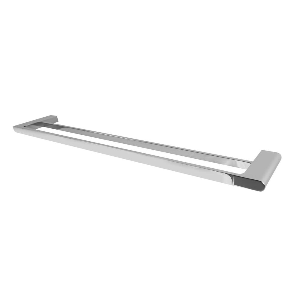 Double Towel Rail 70cm Rack Bar Holder Chrome