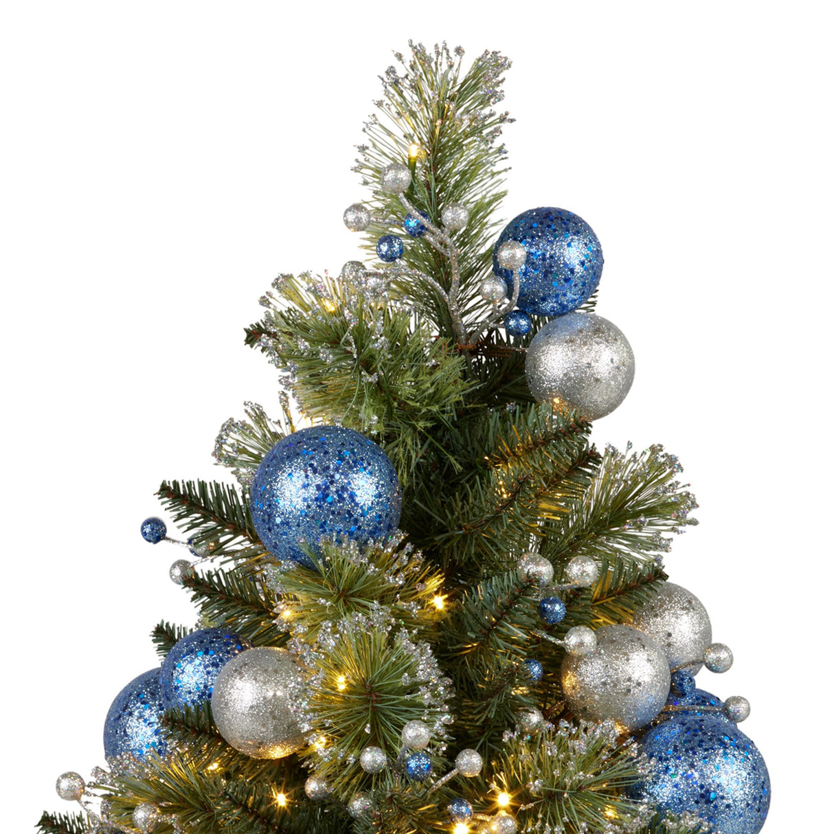 Christabelle 61cm Blue Collection Tabletop Pre-Lit Christmas Tree