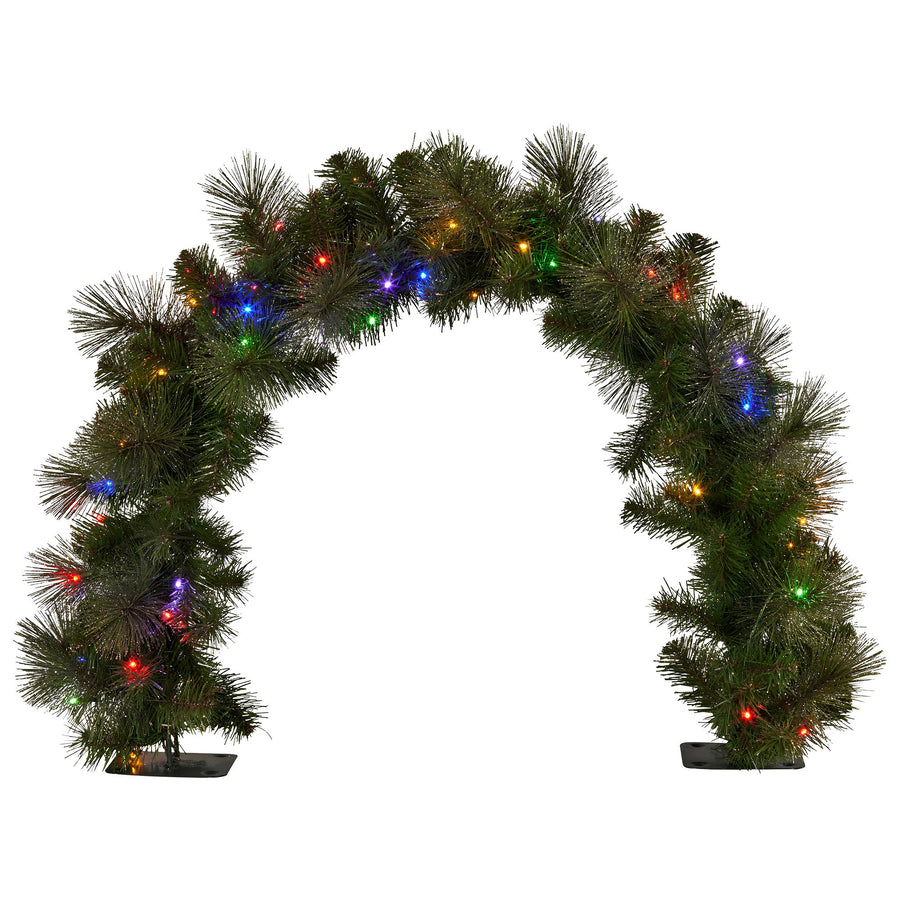 Christabelle 60cm Battery-Operated Tabletop Christmas Archway Glittery Gold
