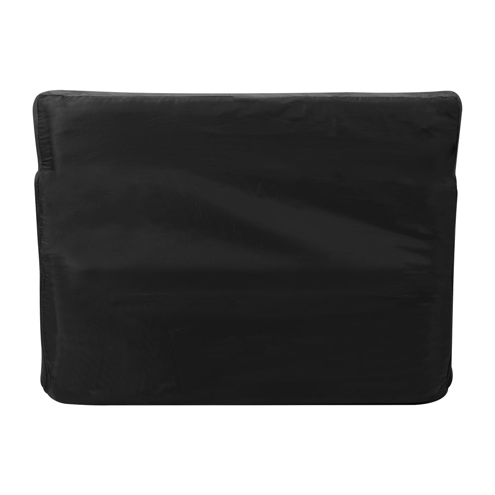 Oikiture Lounge Sofa Bed Floor Recliner 2 seater Folding Charcoal