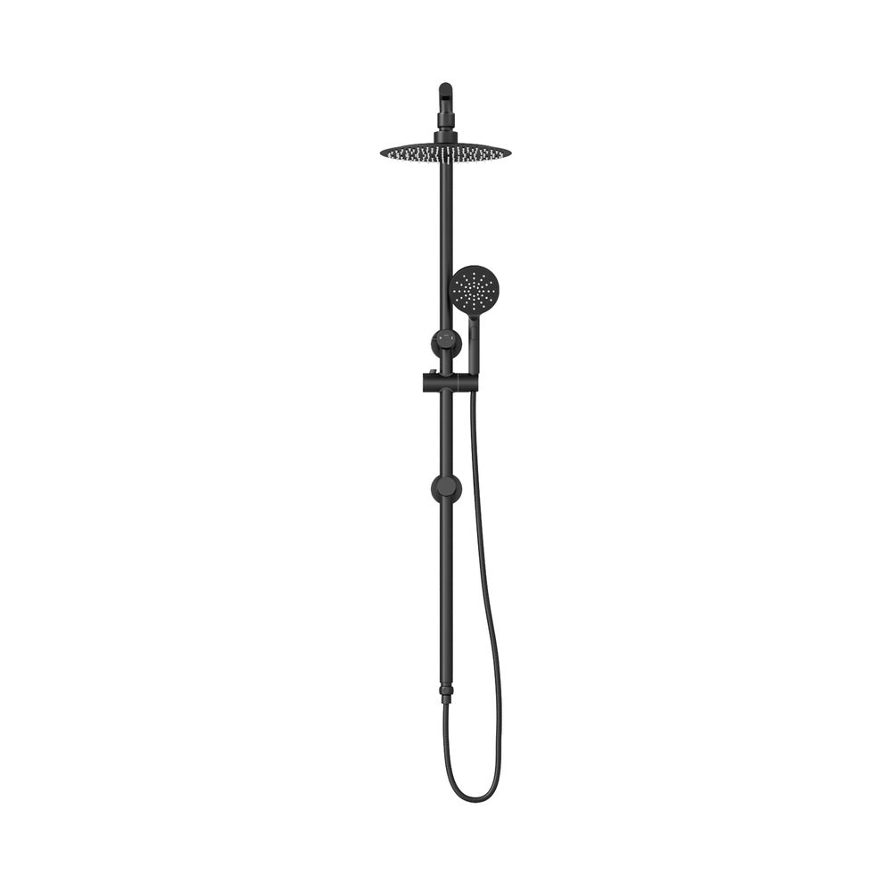 Welba 10" Rain Shower Head Set Round 3-Mode Black