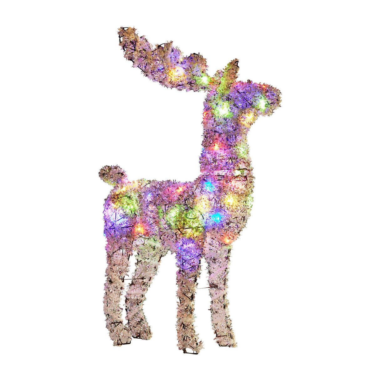 Christabelle 112cm Animated Reindeer Christmas Multi-Colour LED Lights Xmas Decor