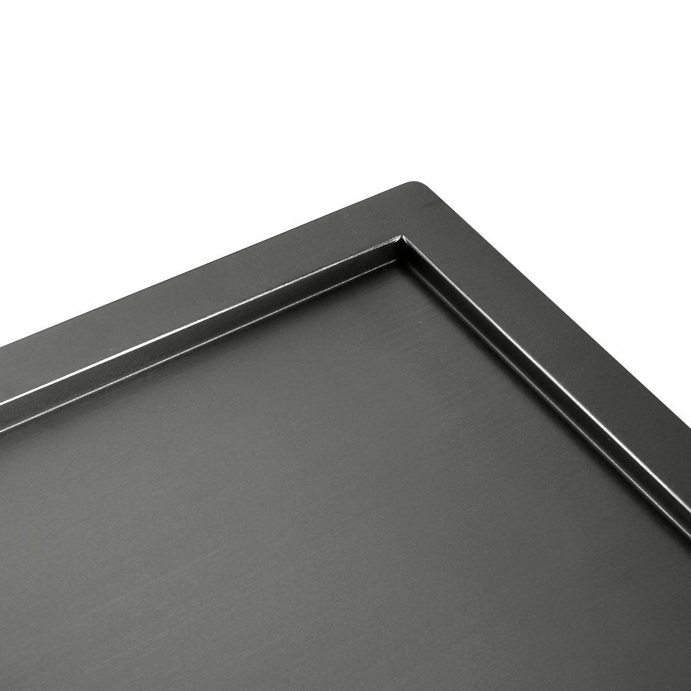 Cefito Kitchen Sink 100X45CM Stainless Steel Basin Double Bowl Nano Black