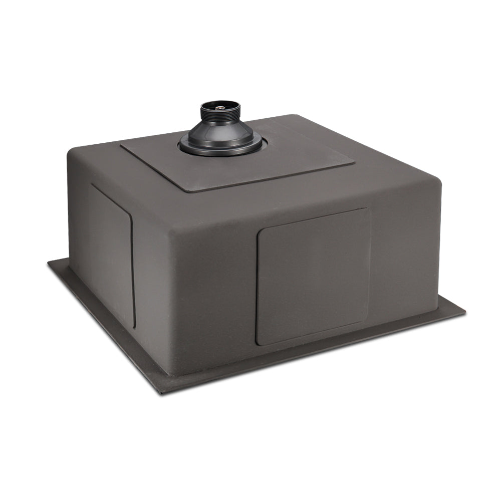 Cefito Kitchen Sink 51X45CM Stainless Steel Basin Single Bowl Black