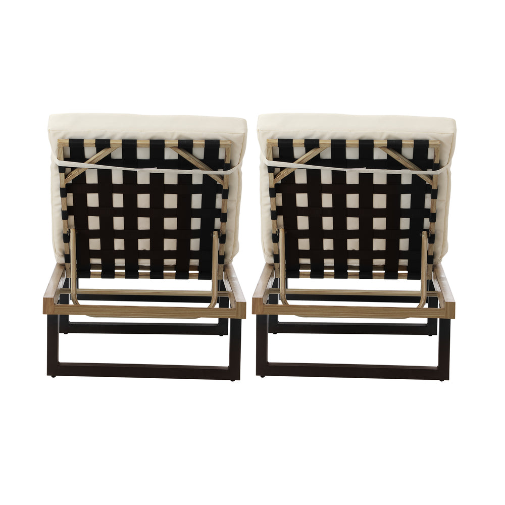 Livsip 2X Sun Lounge Outdoor Lounger Beige