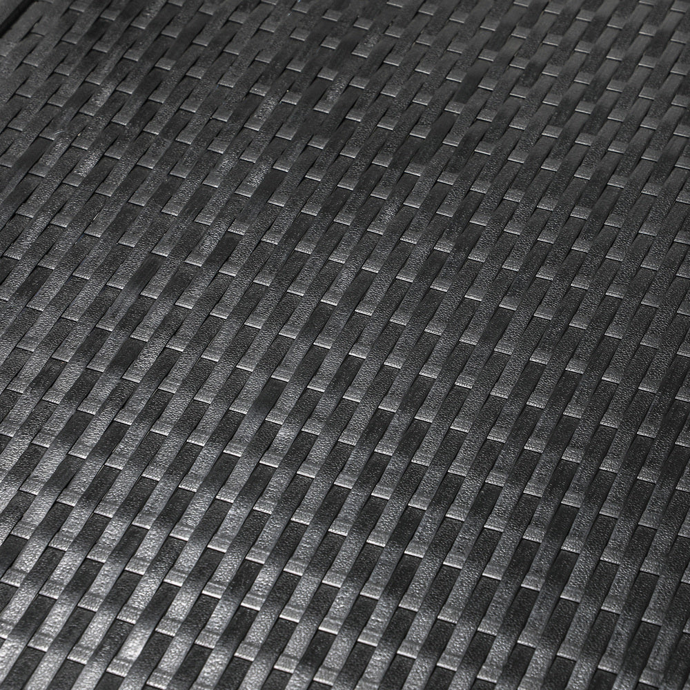 Livsip 2x Sun Lounge Adjustable Backrest Wicker Black