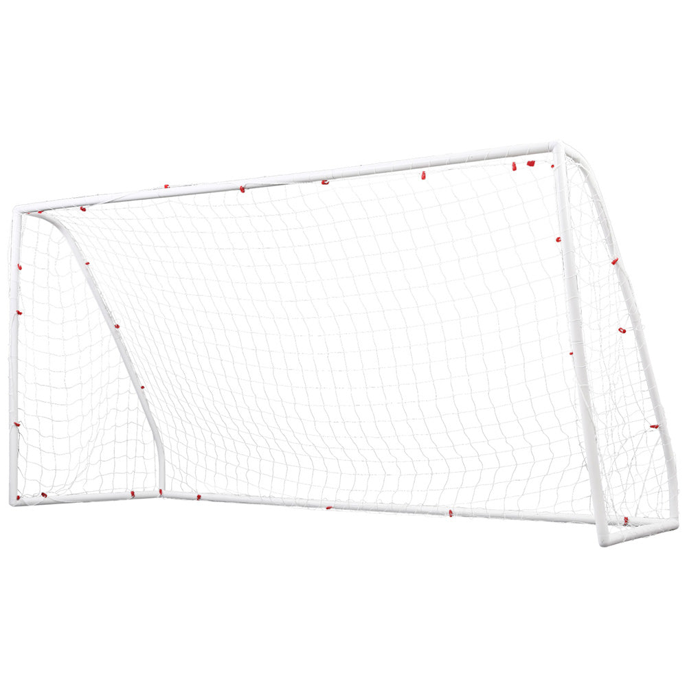 Everfit 12FT Soccer Football Goal Net UPVC Frame with PE Mesh Weatherproof Portable Goals for Backyard Training Competitive Play