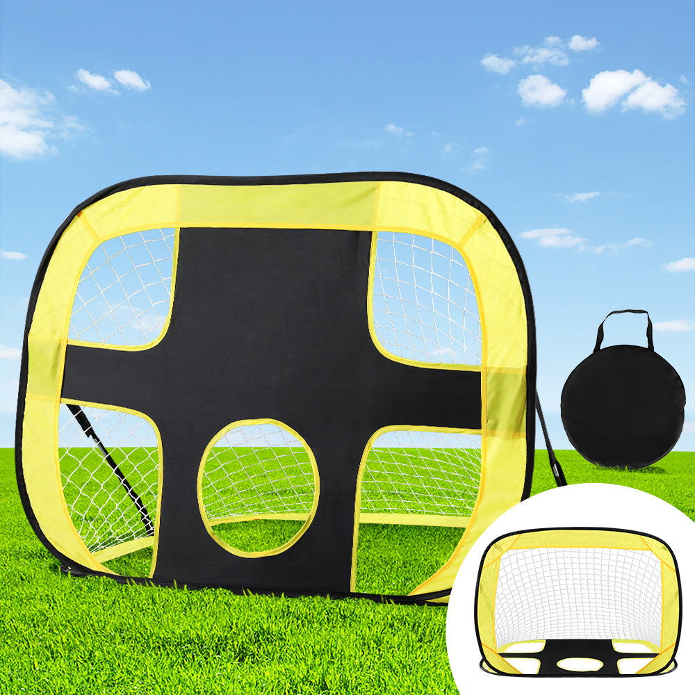 Portable Soccer Training Net - Everfit Rebound Goal with Carry Bag and Fiberglass Stability