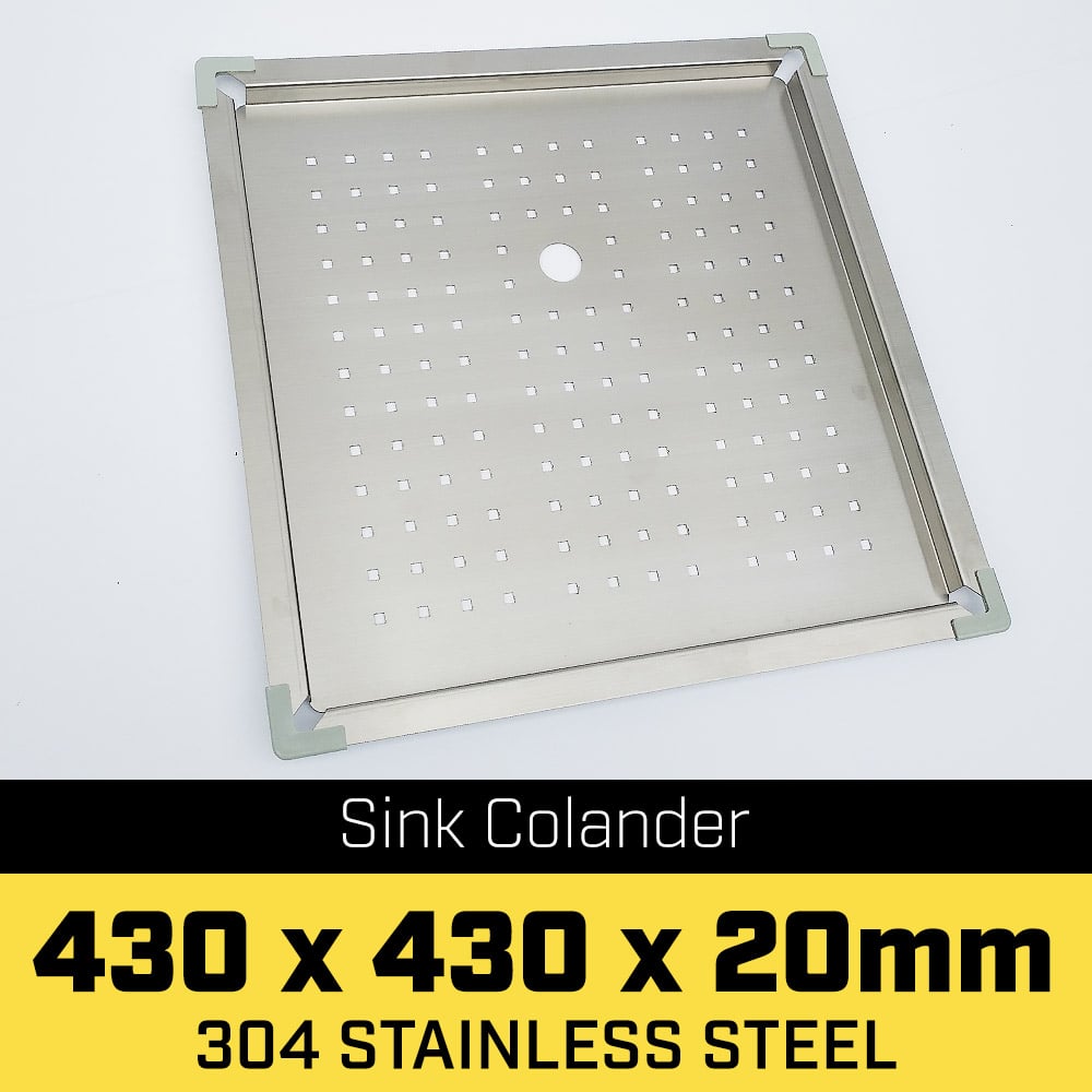 Stainless Steel Sink Colander 430 x 430mm