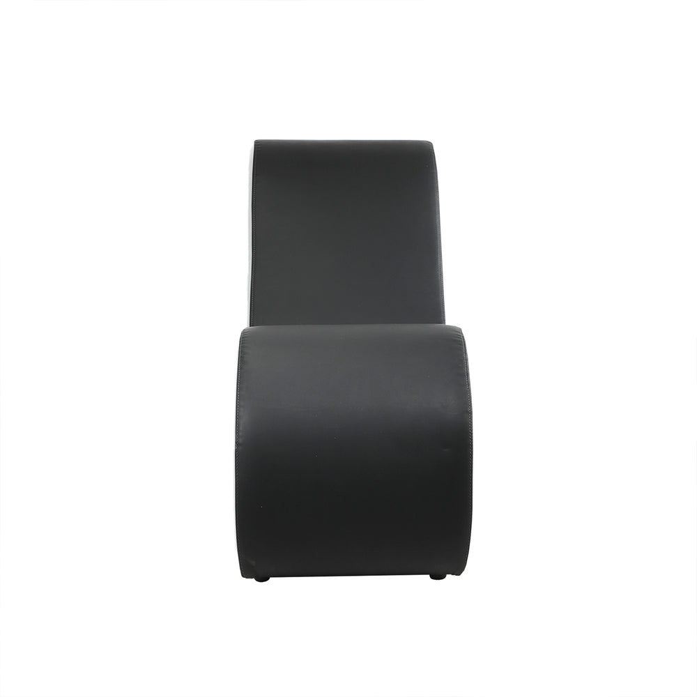 Oikiture Tantra Sofa Love Seat Chaise Lounge Couples Yoga Bed BK&WH