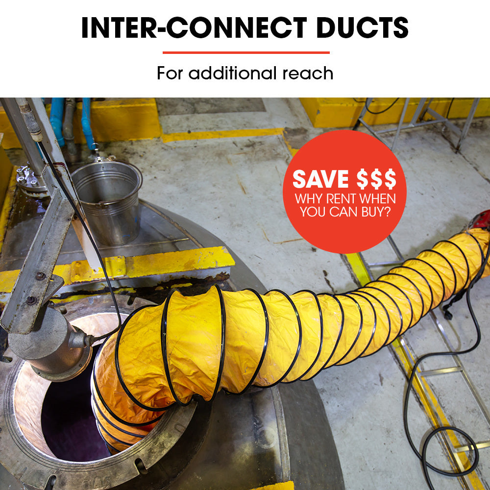 BAUMR-AG 200mm 10m Duct for 8' Air Movers