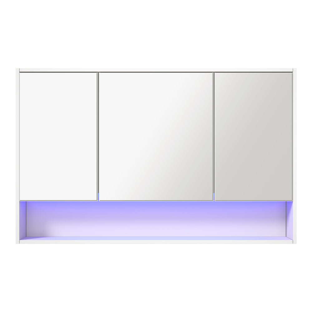Welba Bathroom Mirror Cabinet LED Wall Storage 1200x750mm