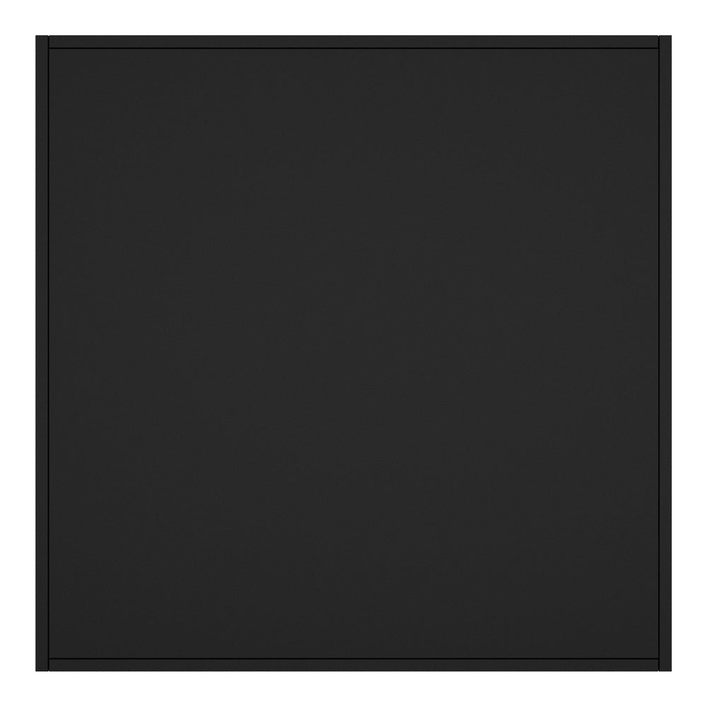 Welba Bathroom Mirror Cabinet LED Wall Storage 750x750mm Black