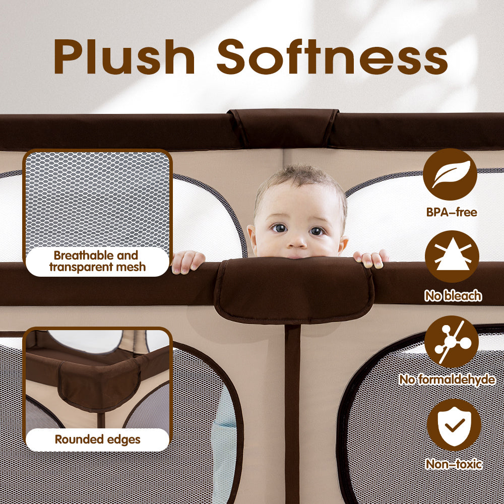 Playpals Baby Playpen Kids Safety Gate 150x180cm