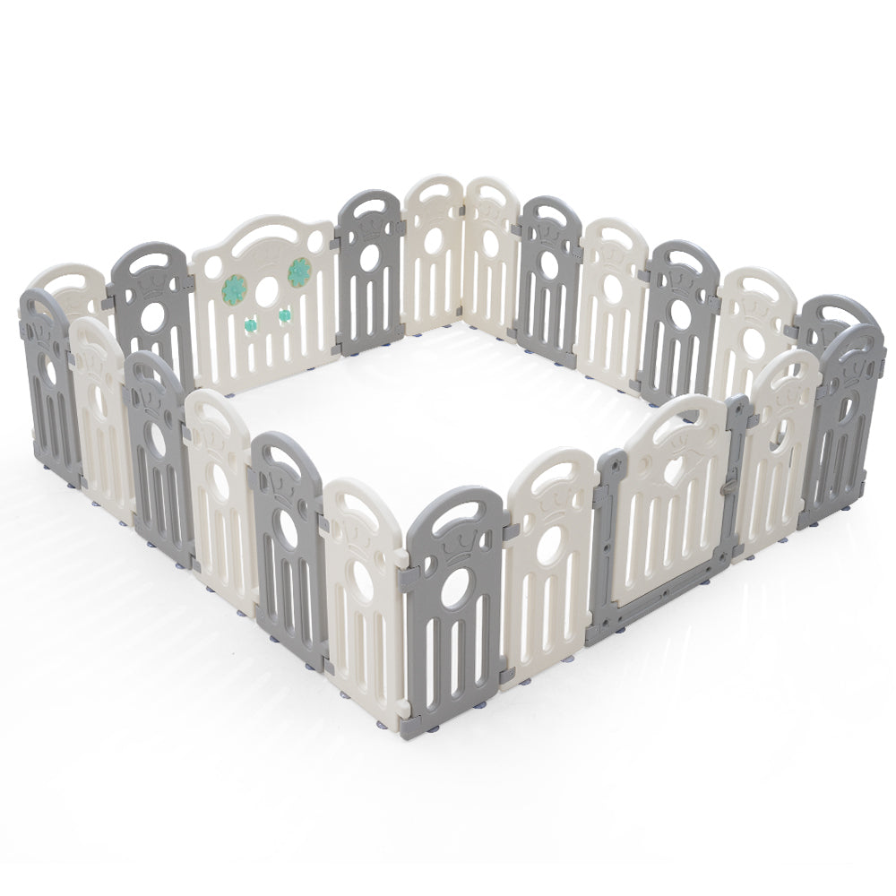 Playpals Kids Playpen Baby Safety Gate Toddler Fence 22 Panels