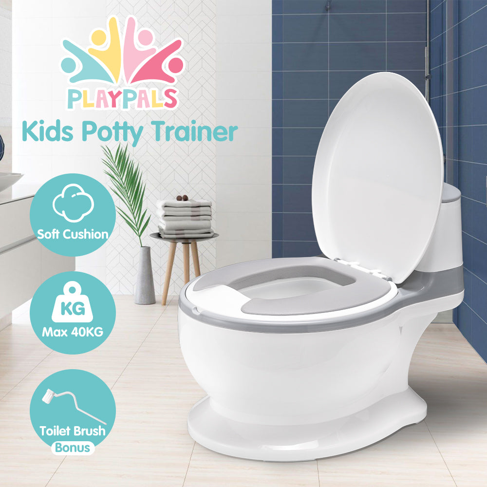 Playpals Kids Potty Trainer Seat Child Toilet Training Non-Slip