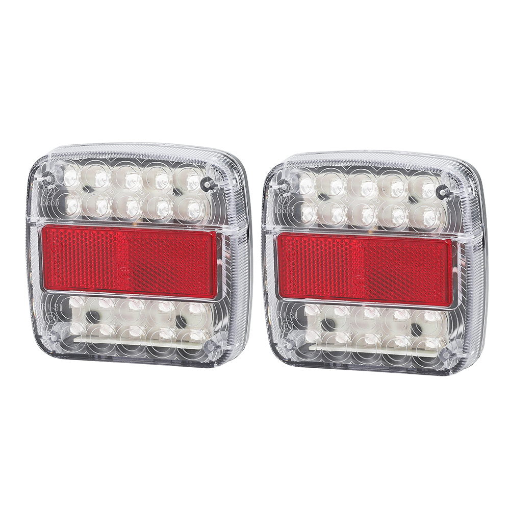 Giantz 26 LED Waterproof Tail Lights for Trucks and Trailers - Stop, Reverse, and Indicator Lights
